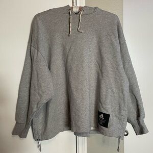 Adidas Pullover Hoodie With Side adjustable draw strings
